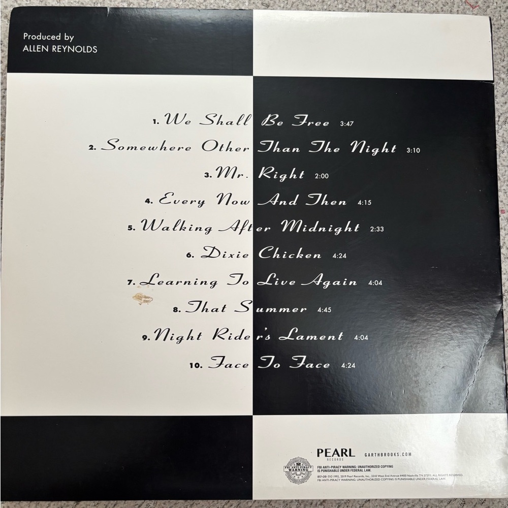 Garth Brooks The Chase Vinyl Record - Picture 2 of 4